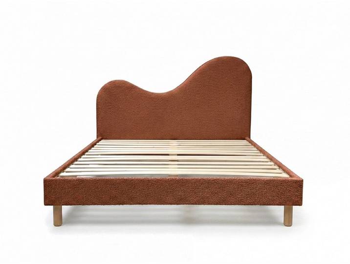 Bett BOBOCHIC CELINA 140x190cm holz orange