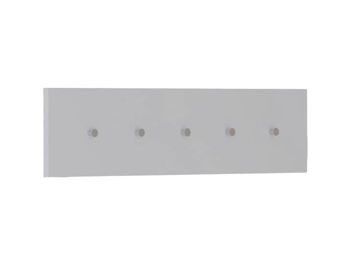Moderano Hakenleiste, Weiss, Metall, Holzwerkstoff, 100x25x5 cm, Garderobe, Garderobenpaneele, Wandgarderobe