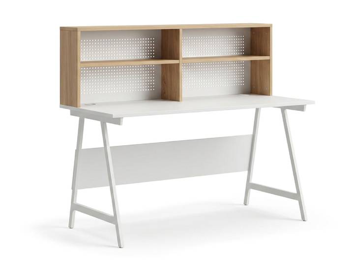 Bureau Julian Chene Naturel/blanc - Basika