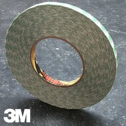 3M 9087, Doppelseitiges PVC-Klebeband, weiß, sehr starker Acrylatklebstoff 12 mm