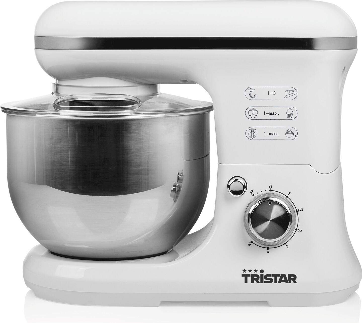 Tristar MX-4817 Keukenmachine, 5 liter, Wit, 1200 W