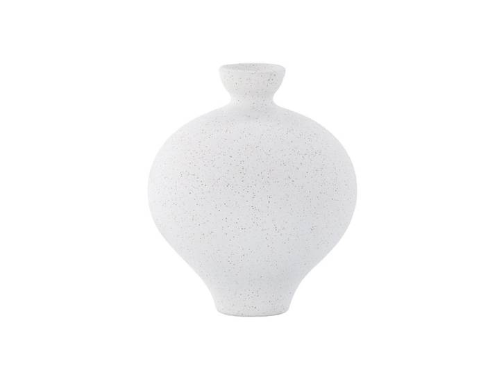Vase Rellis Ø20 cm – Modern mit spielerischem Twist - Weiß - Luxusbetten24