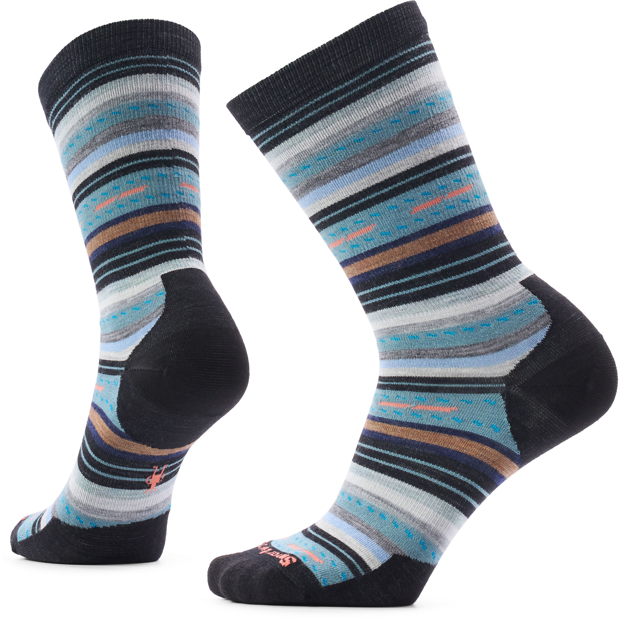 Smartwool Everyday Margarita Crew Damen Wandersocken blau Größe 42 Trekking Atmungsaktiv Merinowolle
