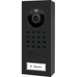 DoorBird D1101V Aufputz IP Video Türsprechanlage Graphitschwarz (Polar Raven)