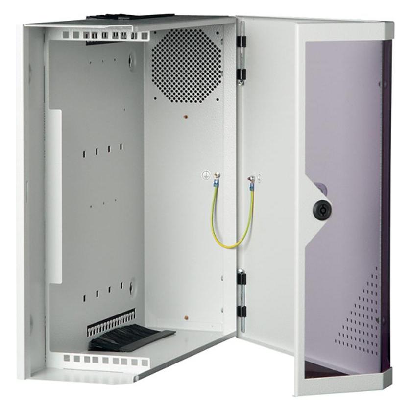 Apranet VARI 2000 Wandverteiler 4 HE 506x536x230mm, einteilige Tür (4 HE, 19 Zoll Rack) (213-031-00)