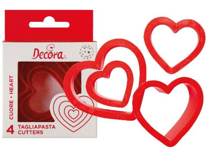 Decora Ausstecher Herz 4tlg