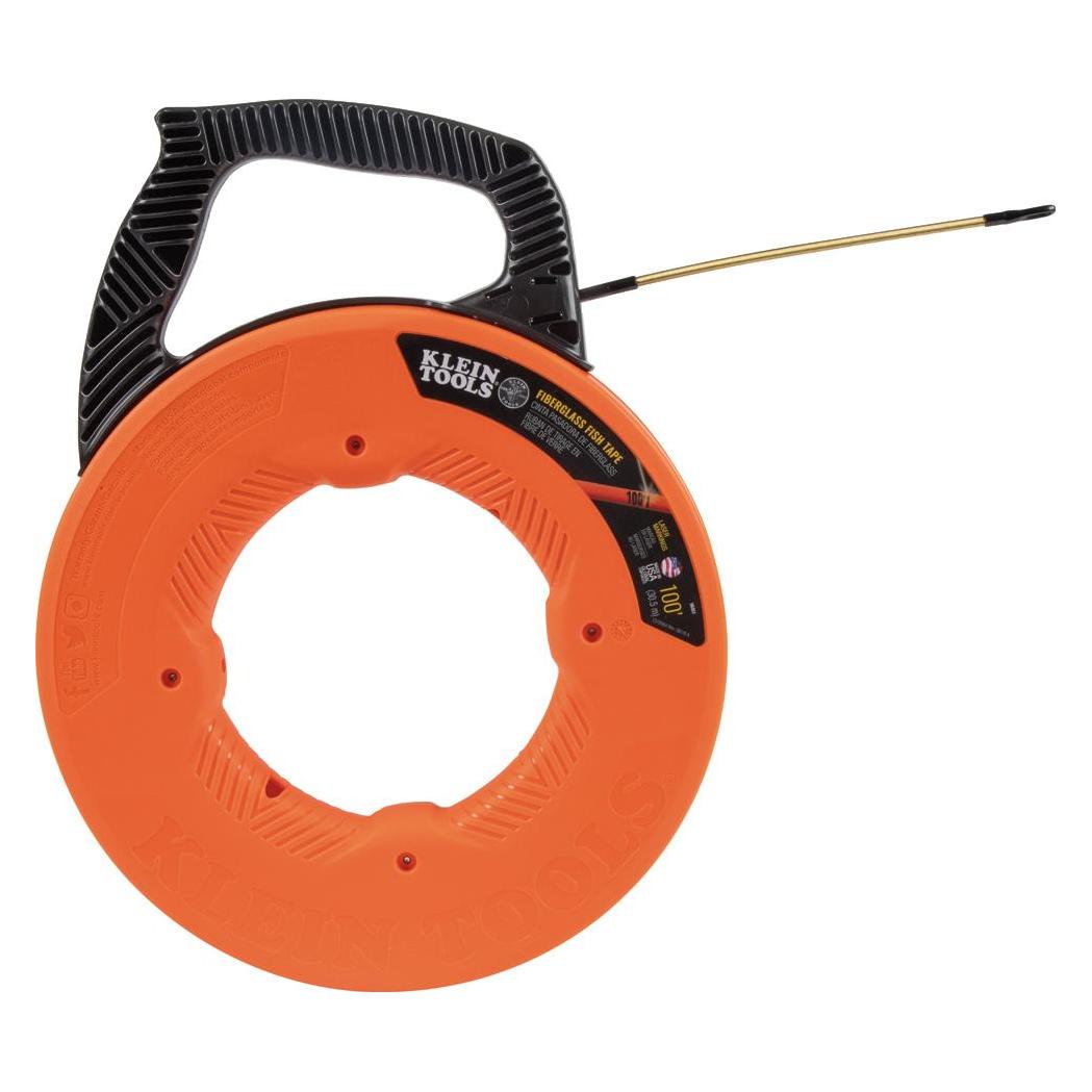 Klein Tools Fiberglas-Einziehband mit Spiralführungskopf Stahl 30,5 m 56351 1 St. (56351) (30.50 m) (56351)