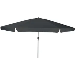 Helloshop26 - Moderner faltbarer Gartenschirm 395 x 395 x 245 cm optimaler Schatten klares Design anthrazitfarbenes Polyester