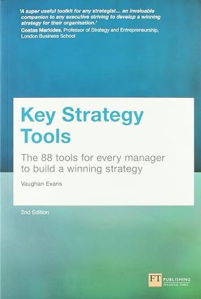 Pearson Key Strategy Tools by Vaughan Evans - 88 Tools for Every Manager to Build a Winning Strategy - Paperback - Business Strategy Book