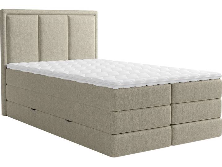 XORA Boxspringbett SWING, schlamm, Stoff