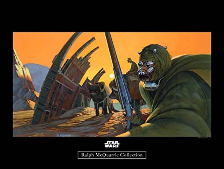 Komar Wandbild Star Wars Classic RMQ Tusken Kinderzimmer, Jugendzimmer, Dekoration, Kunstdruck ohne Rahmen WB159-40x30 Größe: 40 x 30 cm (Breite x Höhe)