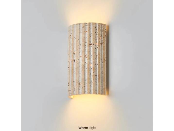 Applique murale de Style japonais Wabi Sabi, lampe de couloir en pierre de grotte jaune semi-cylindrique, lampe d'ambiance, lampe de chevet de chambre à coucher