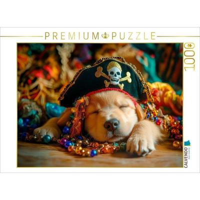 CALVENDO Puzzle Golden-Retriever-Pirat im Land der Träume | 1000 Teile Lege-Größe 64x48cm Foto-Puzzle für glückliche Stunden, von , Calvendo Puzzle