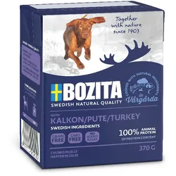 Bozita Happen in Gelee 370 Gramm Hundenassfutter 6 x 370 Gramm mit Pute