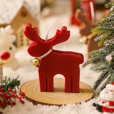 Uplifted Finds 1 Red Reindeer Scented Candle Creative Christmas Festive Atmosphere Party Decoration Ornament 1 Red Reindeer Scented Candle Creative Christmas Festive Atmosphere Party Decoration Ornament
