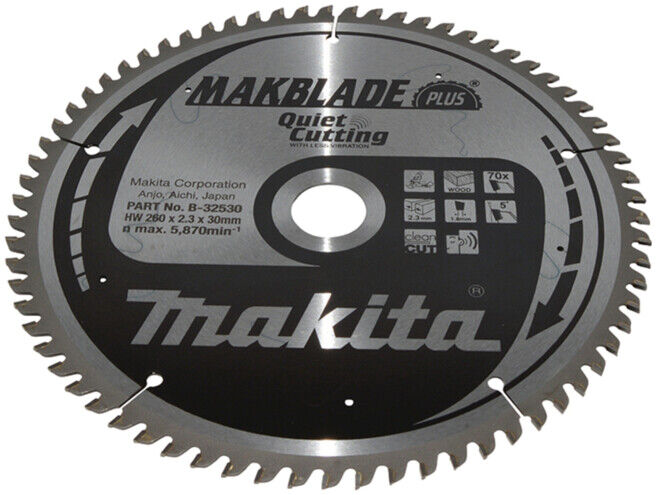 Makita MAKBLADE+Lame de scie 260x30x70Z (B-32530) (B-32530)