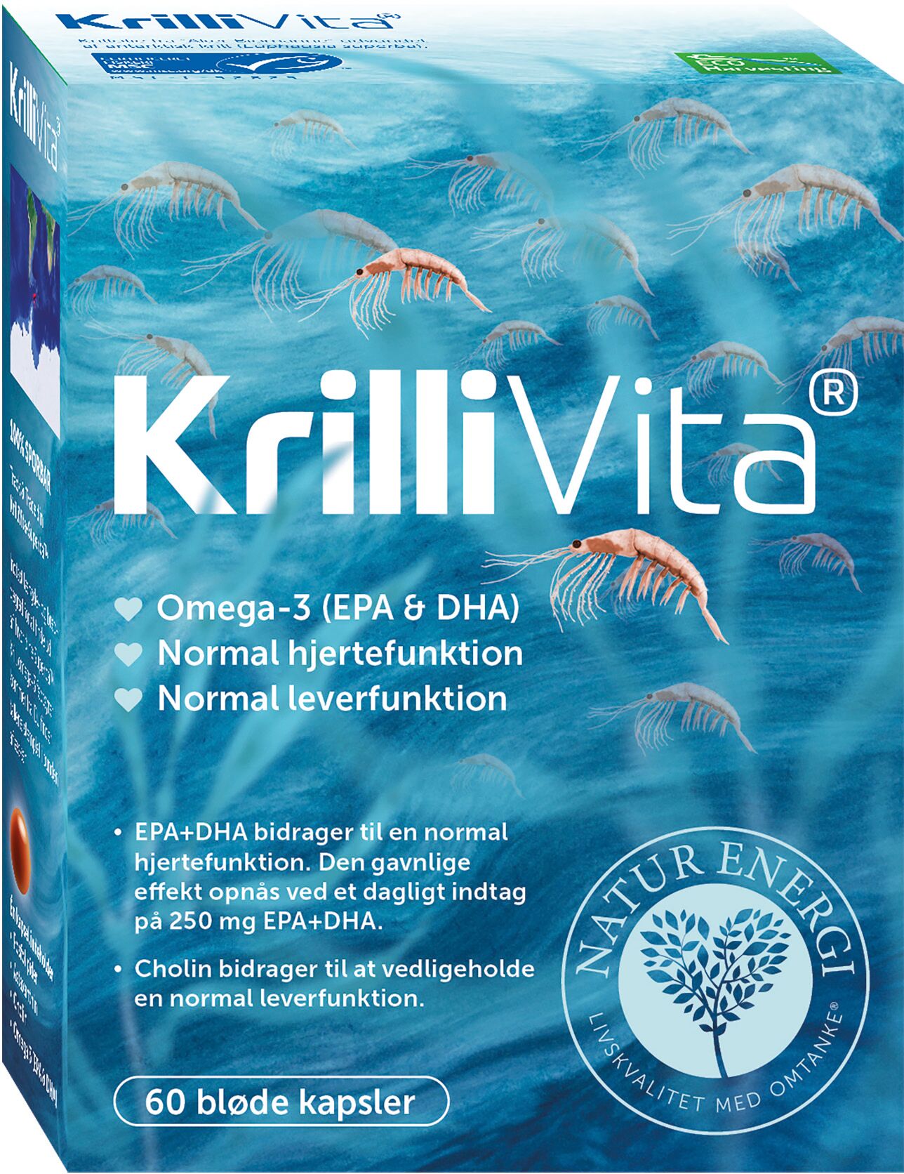Krillivita 500 mg Kapsler Kosttilskud 60 stk