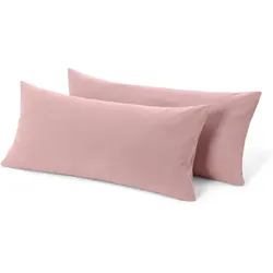 Tchibo - 2 Jersey-Kopfkissenbezüge - rosé