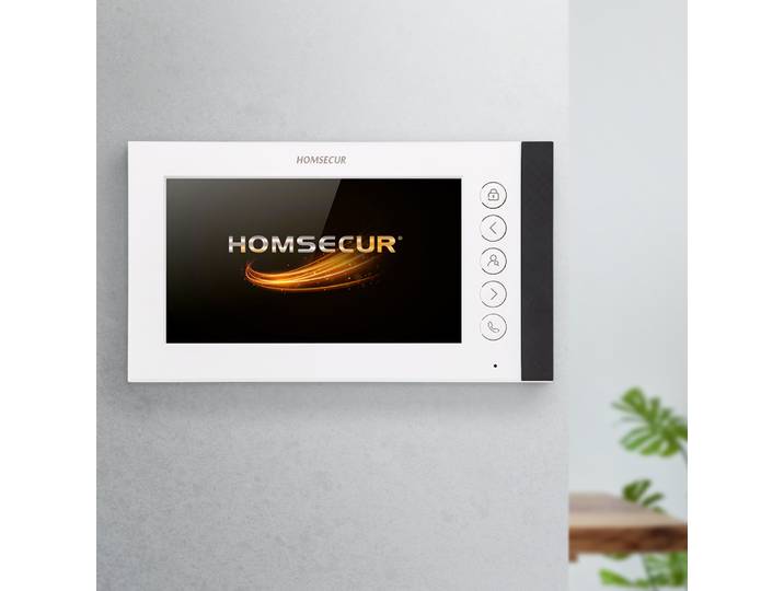 Moniteur intérieur HD 7”/10” 1080P avec prise DC15V pour système d'interphone vidéo à 4 fils avec enregistrement