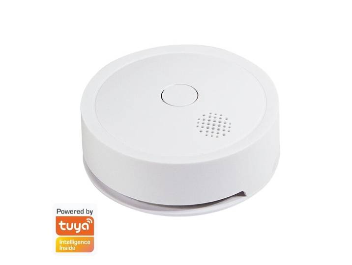 LogiLink SH0132 LogiLink Détecteur de fumée Wi-Fi Smart\, compatible Tuya\, blanc