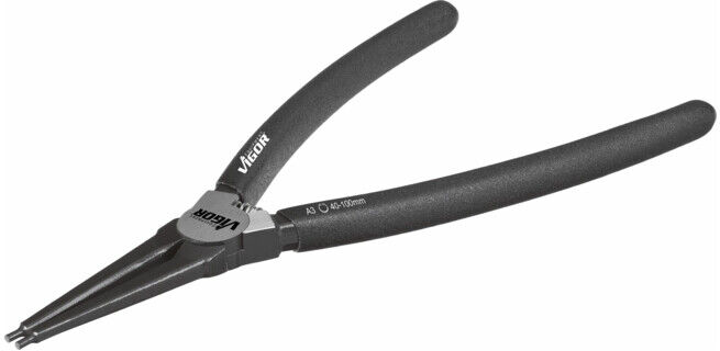 VIGOR Pince pour circlips V2792 Longueur totale : 180 mm (V2792)