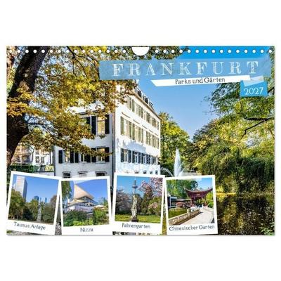 Frankfurt - Parks und Gärten (Wandkalender 2027 DIN A4 quer), CALVENDO Monatskalender