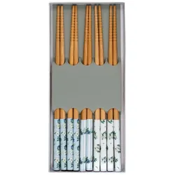 GreenGate Essstäbchen Philippa Pale Blue 5er-Set, 22 cm, 5er-Set - hellblau