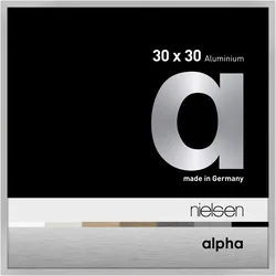 Nielsen Aluminium-Bilderrahmen Alpha  Silber Matt / Normalglas / Floatglas / 30 ...