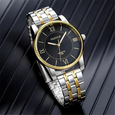 Everyday Crate YAZOLE 348 Mens Quartz Watch Business Stainless Steel Watch With Luminous Dial YAZOLE 348 Mens Quartz Watch Business Stainless Steel Watch With Luminous Dial
