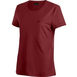 MAIER SPORTS Damen Shirt Waltraud H/S, Größe 44 in Rot Rot