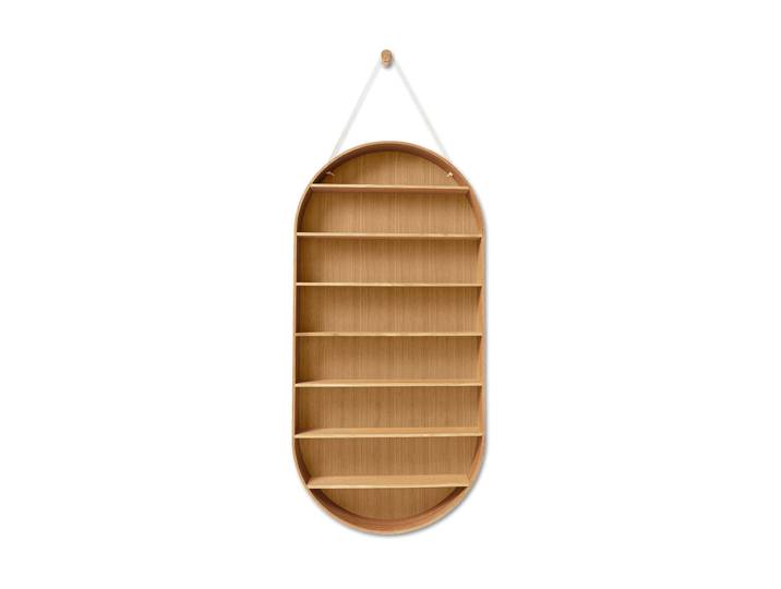 Ferm Living Oval Dorm Wandregal Oiled oak