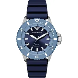 Emporio Armani SOLAR / 3 Zeiger World Explorer AR11785 - blau - 42mm