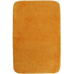NYVI Badematte NYVISpa Lasalle  - Badezimmerteppich - Rutschfest, Saugfähig, Schnell Trocknend, Fußbodenheizung geeignet, Waschbar, Weich Farbe:Orange;Größe:Badematte 60x90 cm