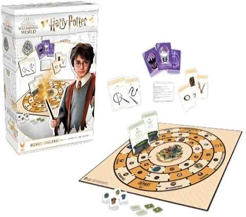 Harry Potter: Wizard Challenge, Competitive Board Game for Fans of the Wizarding World, Topi Games
