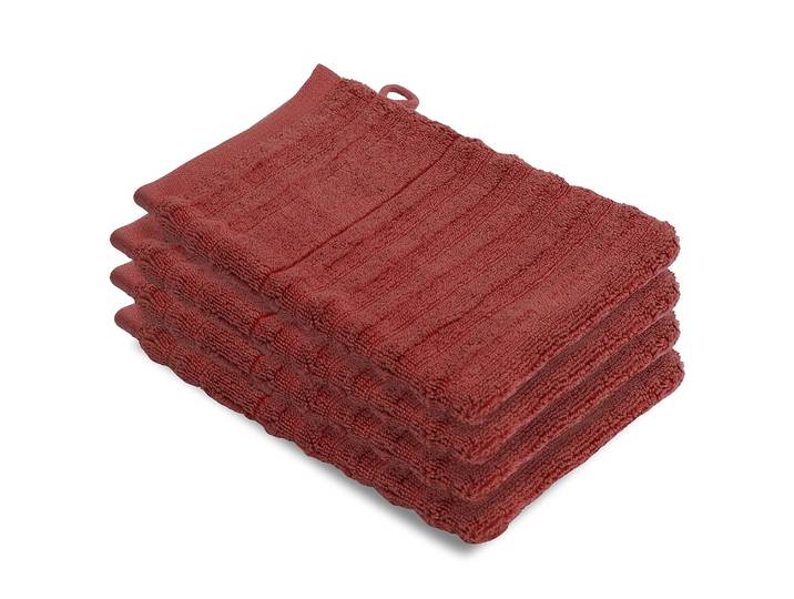 Gant de toilette Mailand Bamboo - 4 17 x 1 x 24cm Rouge/Carmin