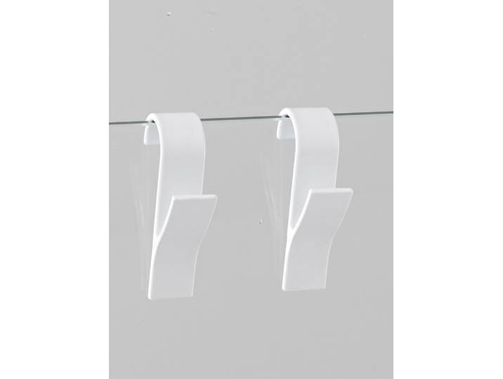 Handtuchhaken HEINE HOME, weiss (weiß), B:6,5cm H:2,5cm L:10cm, Kunstfaser, Haken, Handtuchhaken