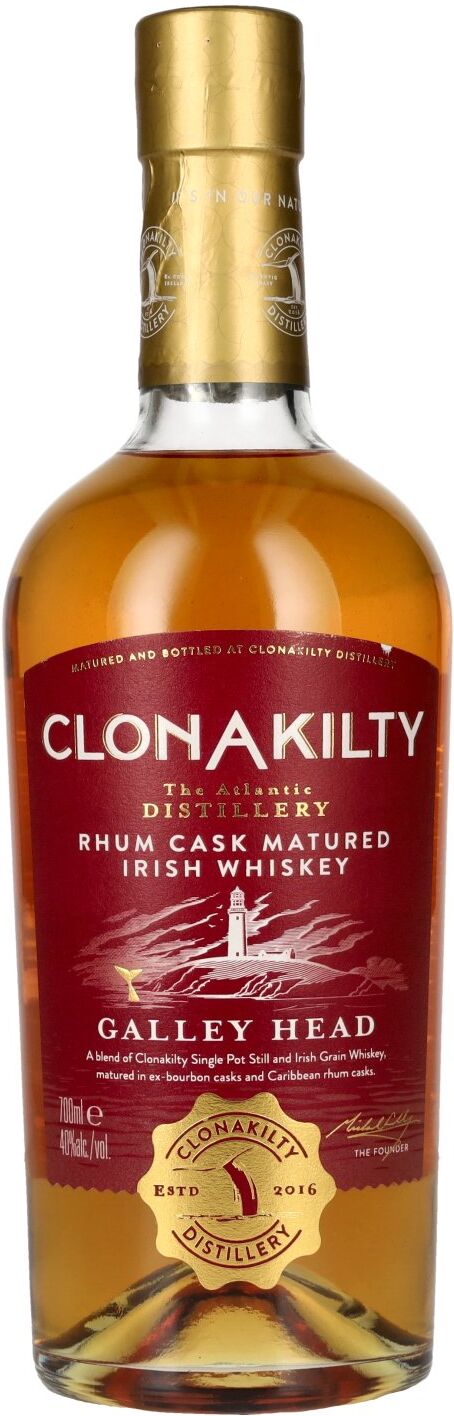 Clonakilty Whiskey Clonakilty GALLEY HEAD Rhum Cask Matured Irish Whiskey 40% Vol. 0,7l