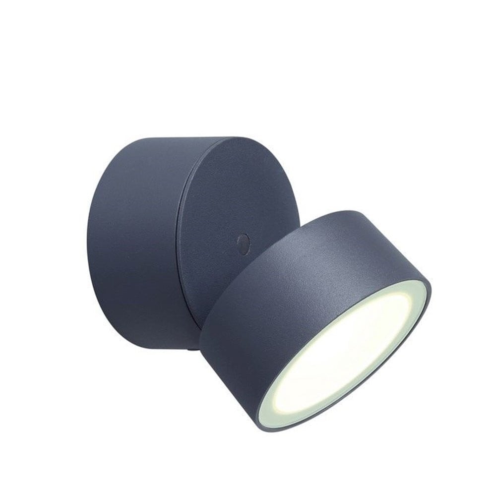 LUTEC Trumpet richtbare wandlamp antraciet met LED 900lm