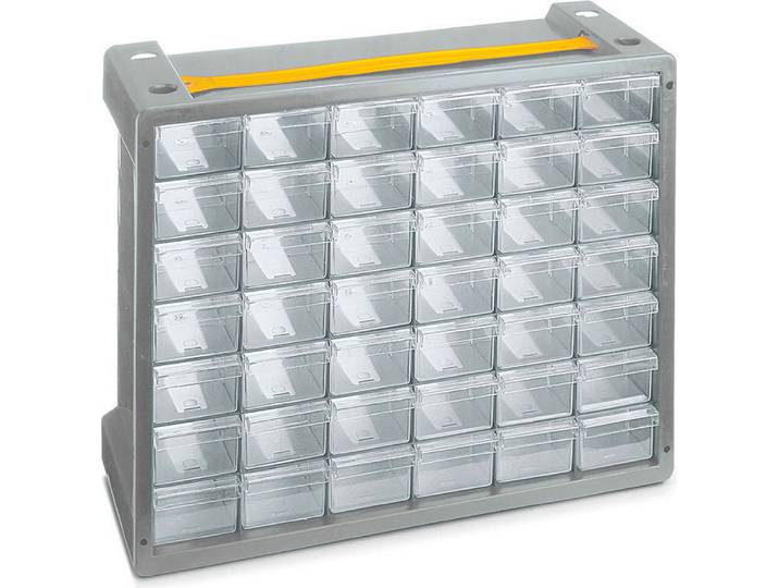 Terry Store-Age Poker Boîte pour petites pièces Gris\, Transparent