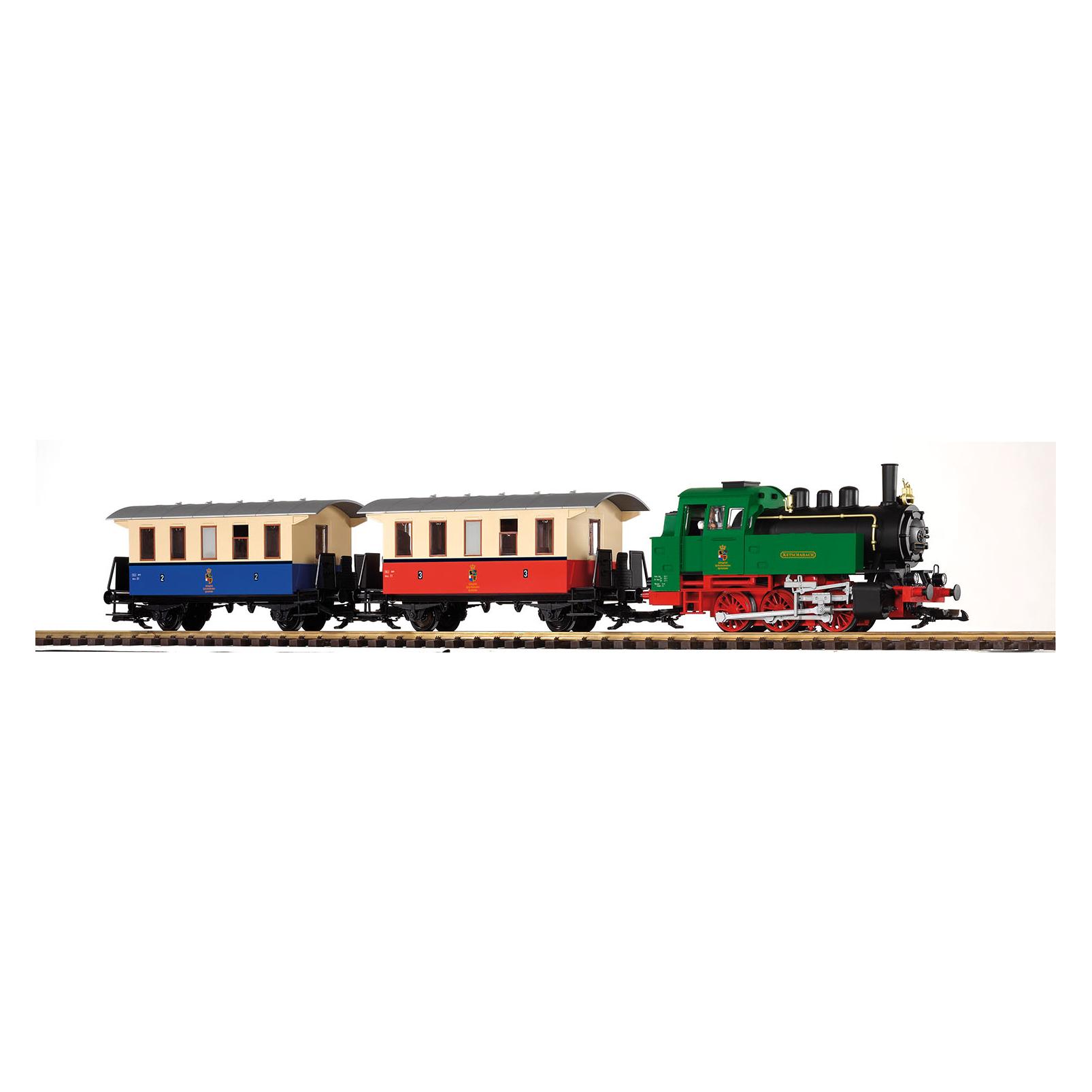 Piko G-Start Set Personenzug bunt mit Dampflok BR 80 (Spur G) (PIKO 37130)