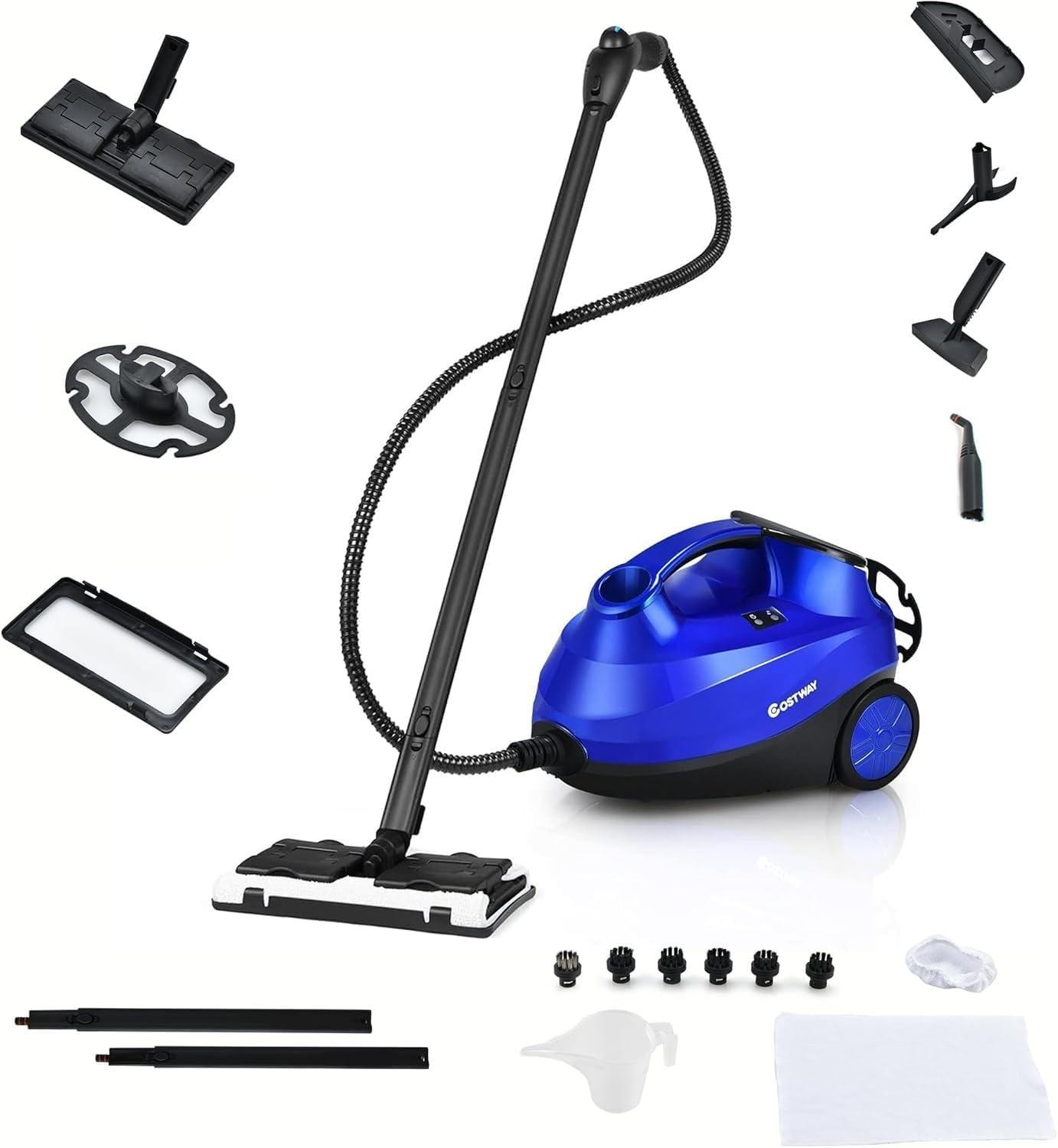 Costway Stoomreiniger, 2000W, 1,5 liter tank, blauw