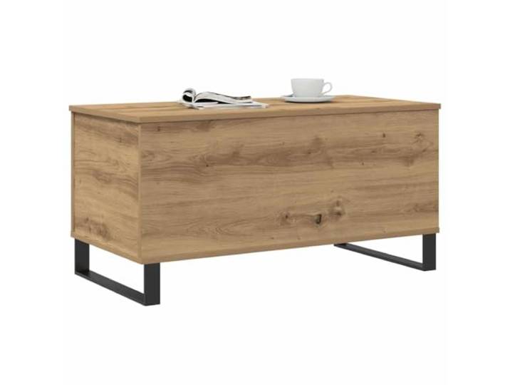 KTHLBRH Couchtisch Eiche Handwerk 90 x 44,5 x 45 cm Spanplatte Glatte Oberfläche, einfache Reinigung, großer Stauraum, robuste Platte, max. 60 kg Gewicht