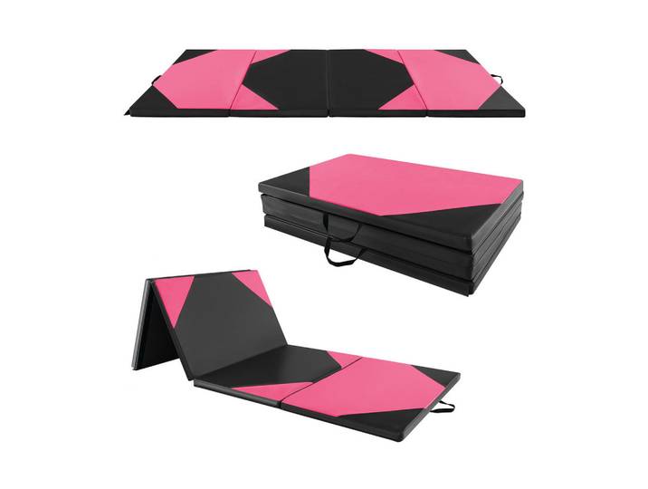 Costway Gymnastikmatte Rosenrot, Pink, Leder, 300x117 cm, Freizeit & Co, Sport & Fitness