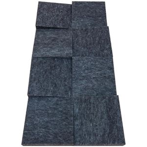 Silenti Akustikplatte Slope, für Wand, 100 x 50 x 8 cm, aus Vlies, anthrazit