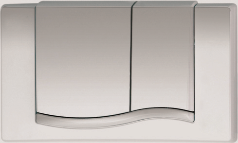 Mepa plaque flush MepaWave 420505 chrome mat, pour réservoir de chasse (ancienne) A21 / E21