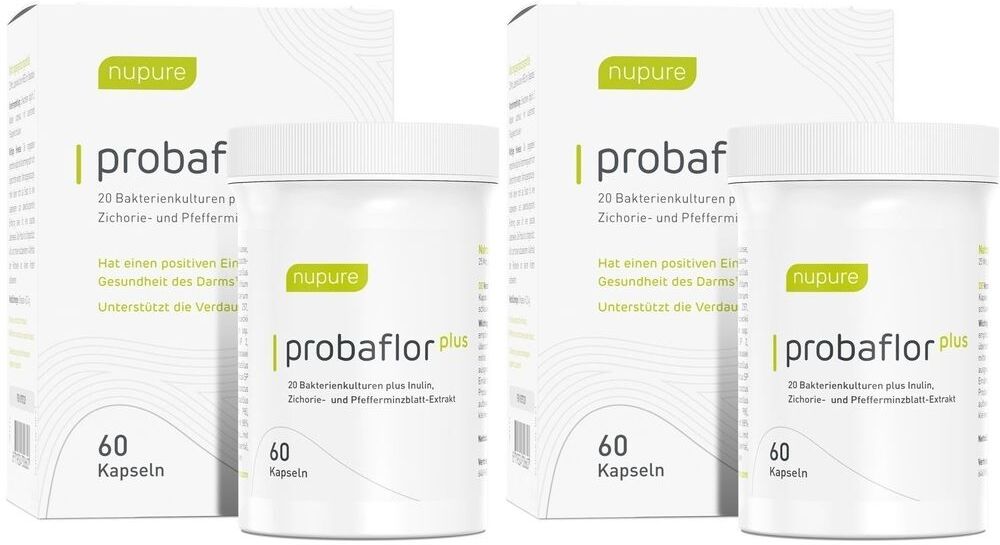 Nupure probaflor plus Probiotika Darmgesundh.Kps 2x 2x60 St Kapseln magensaftresistent