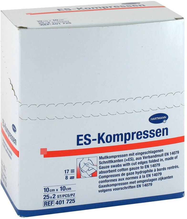Es-kompressen steril 10x10 cm 8fach