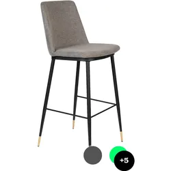 designline »Lionel« Barstuhl 105 cm / hellgrau
