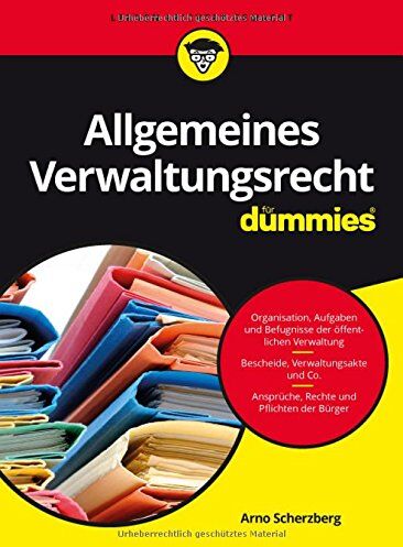 Arno Scherzberg - Allgemeines Verwaltungsrecht für Dummies - Preis vom 18.10.2026 19:22:15 h