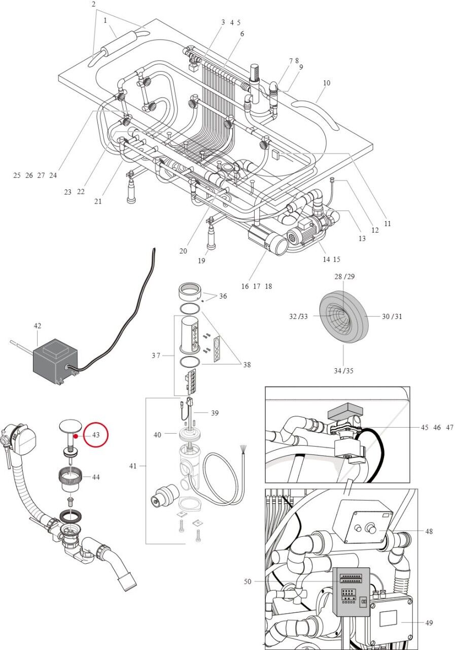 Hansgrohe Ablaufstopfen Pharo komplett , 21826000 21826000
